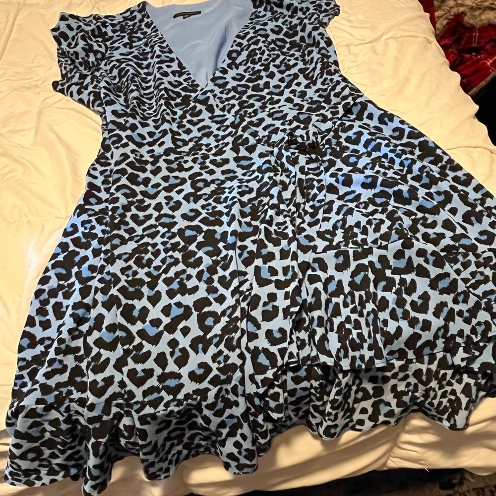 Banana Republic Light Blue Wrap Dress